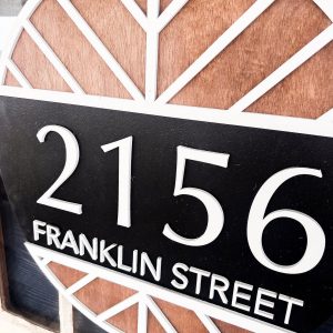 Personalized Address Door Hanger Welcome Home with Style