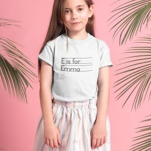 Personalized Alphabet Shirt Design Your Own Custom School Shirt for Kids