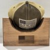 Personalized American Flag Wooden Hat Holder A Handcrafted Item for Dad