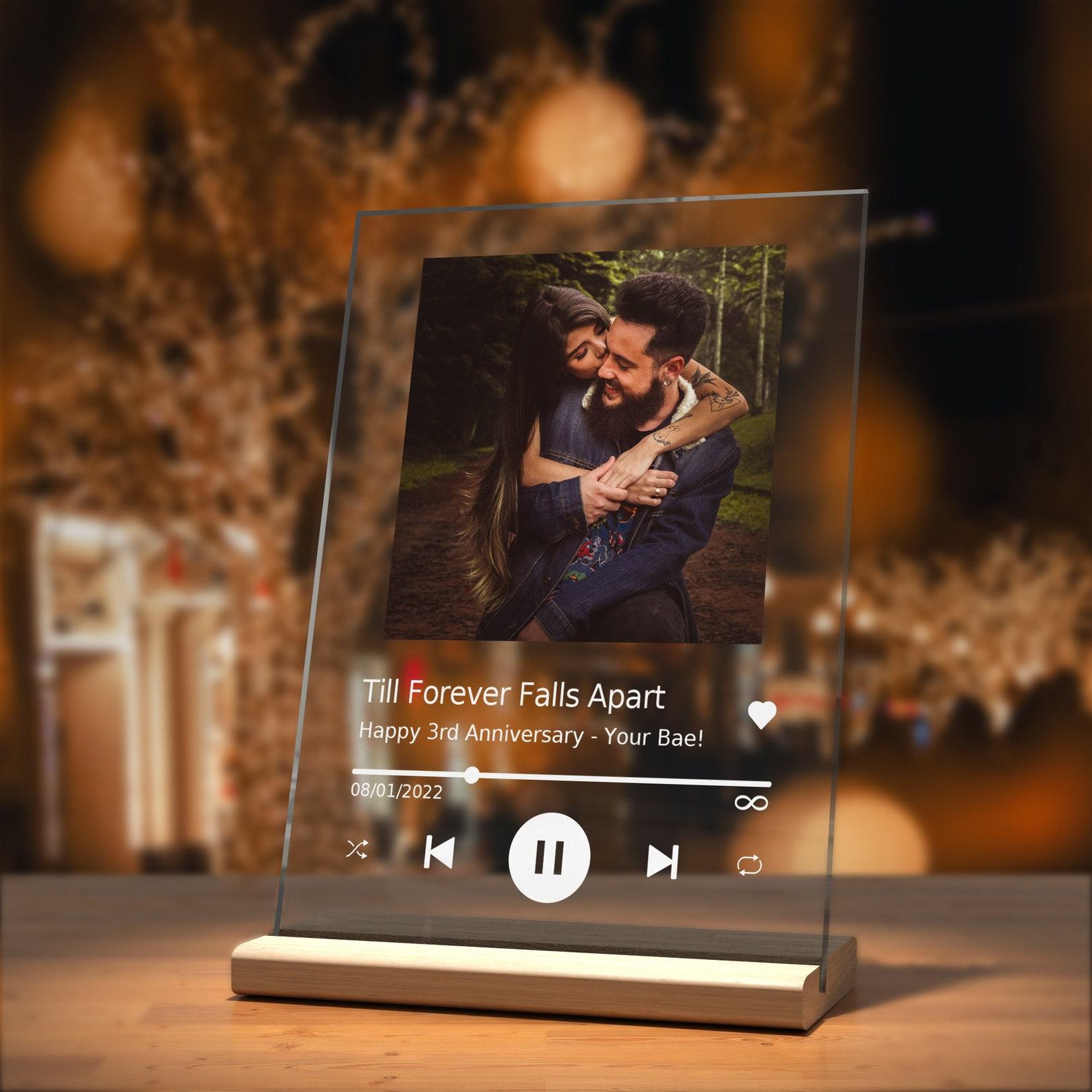 Personalized Anniversary Song Plaque A Timeless Item for Your Loved One