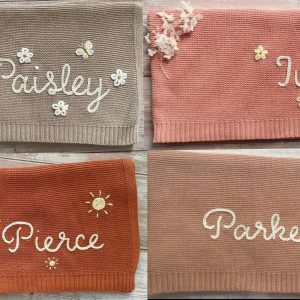 Personalized Baby Blanket Embroidered, Soft, Breathable, Interesting  Item for Newborns and Baby Showers