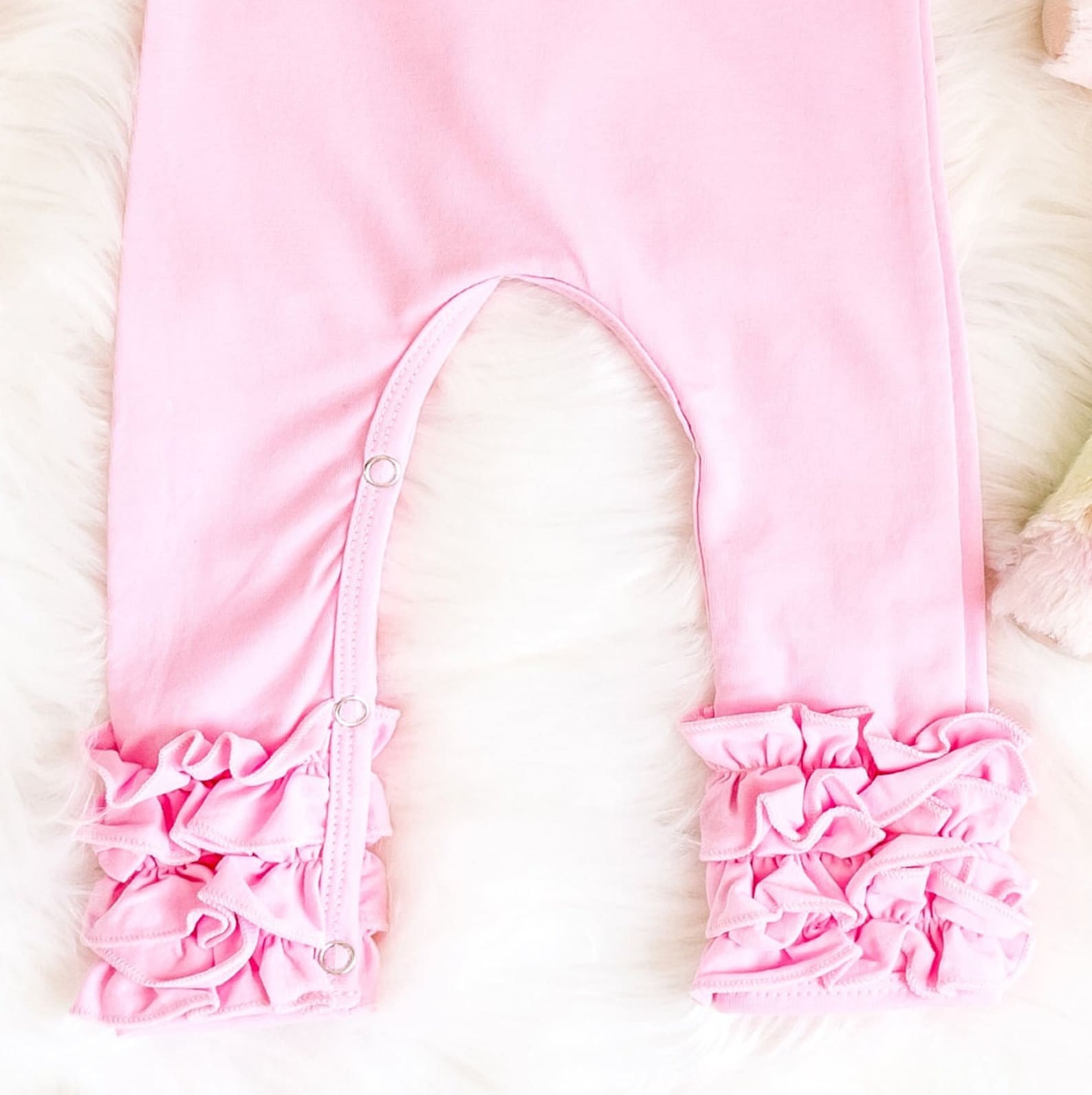 Personalized Baby Girl Coming Home Outfit Ruffled Romper, Custom Shower Item, Newborn Layette