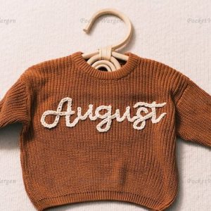 Personalized Baby Jumper Embroidered Name for a Cherished Keepsake