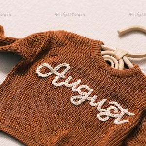 Personalized Baby Jumper Embroidered Name for a Cherished Keepsake