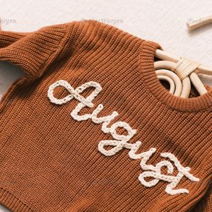 Personalized Baby Jumper Embroidered Name for a Cherished Keepsake