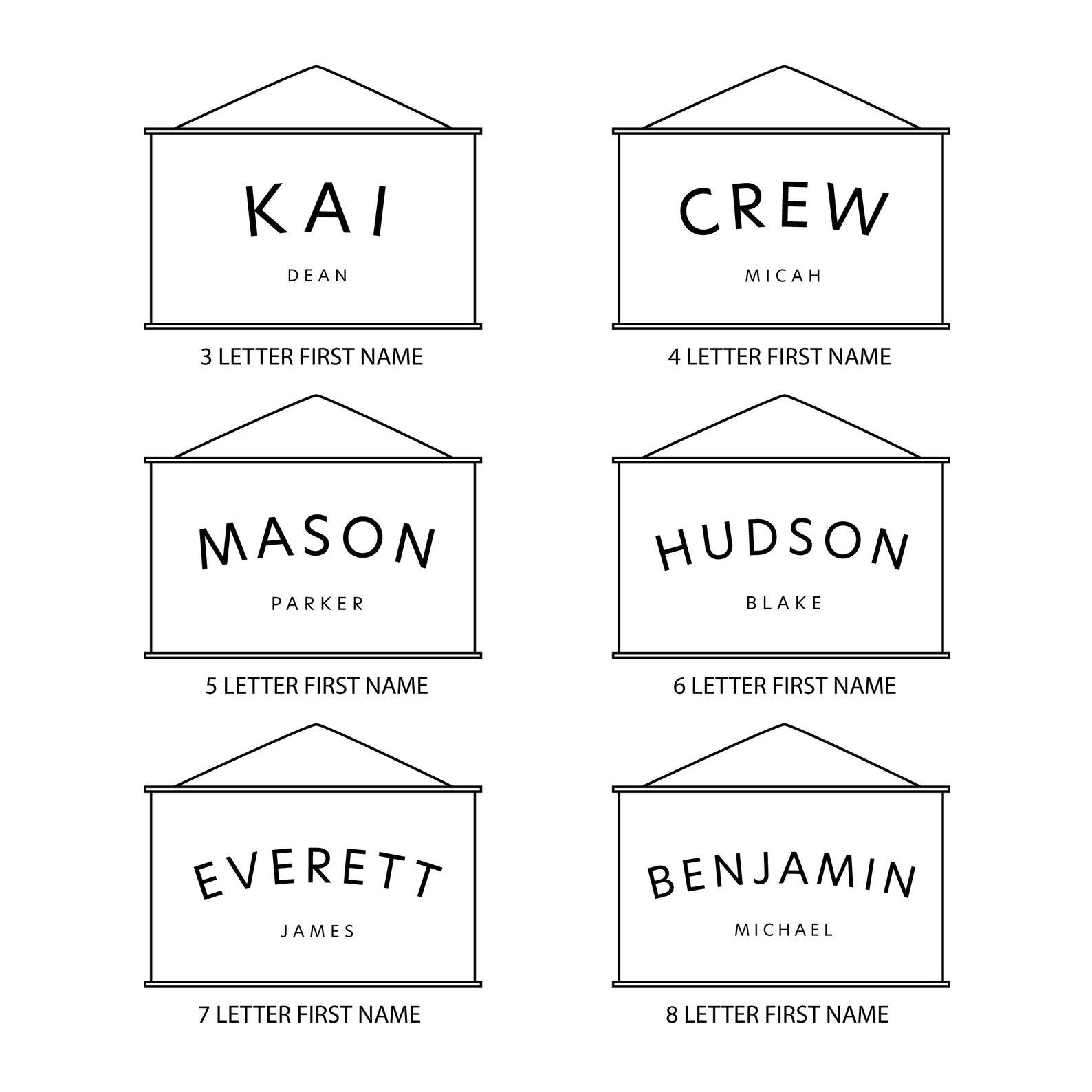 Personalized Baby Name Wall Art A Unique Nursery Decor Item for Hudson Blake