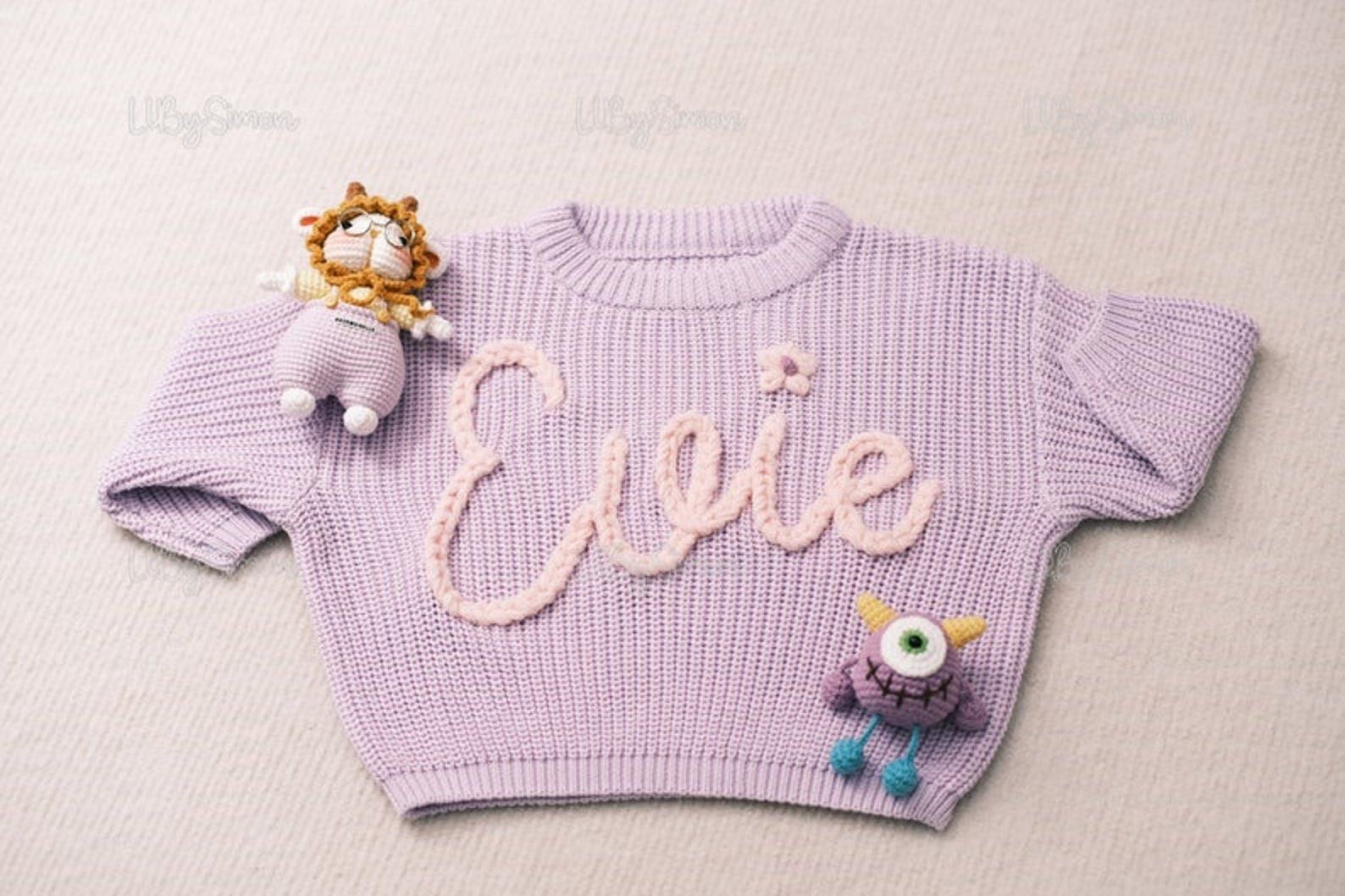 Personalized Baby Sweater Embroidered Name for a Cherished Keepsake - Image 3