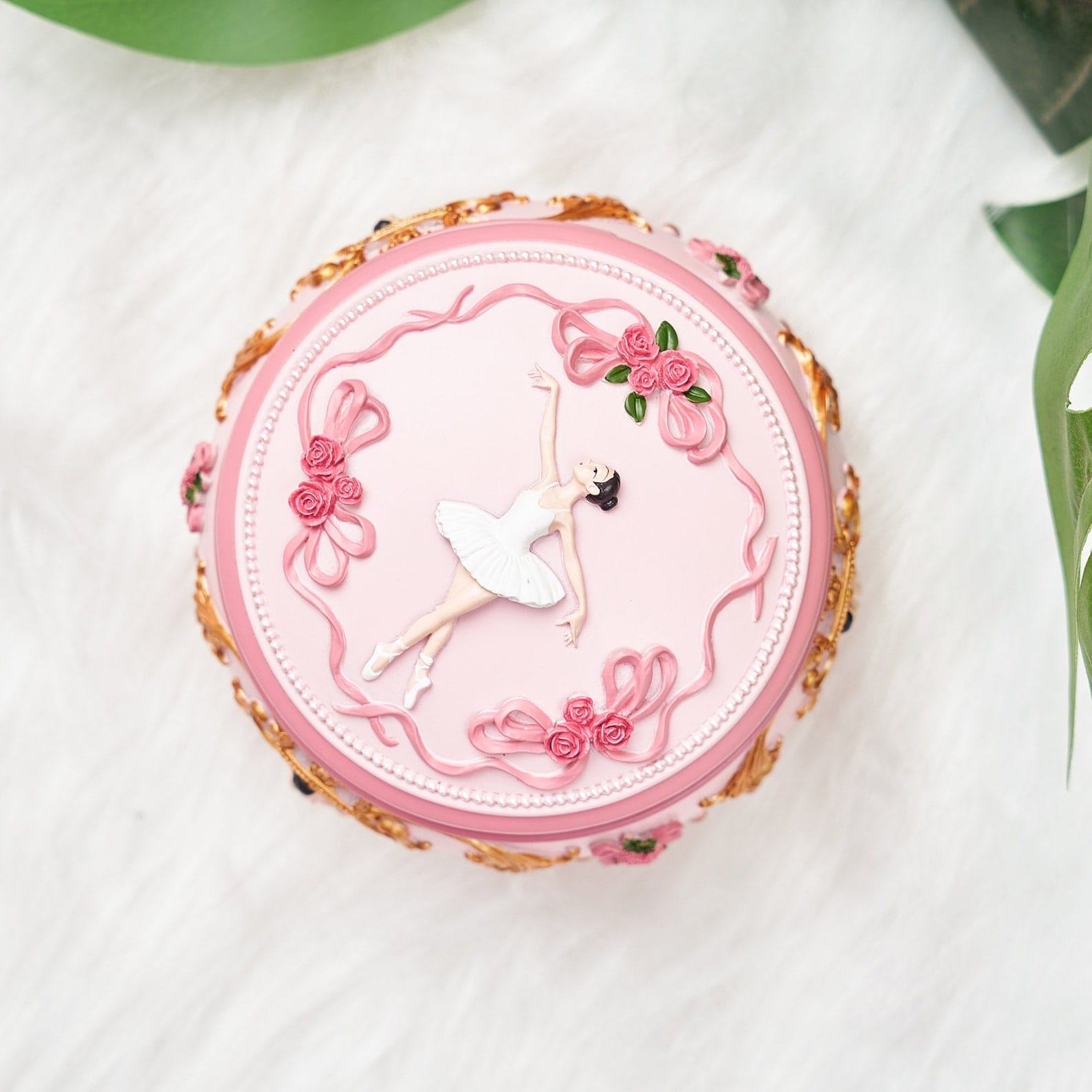 Personalized Ballerina Music Box – Custom Engraved Rotating Dancer – Unique Christmas Present for Girls