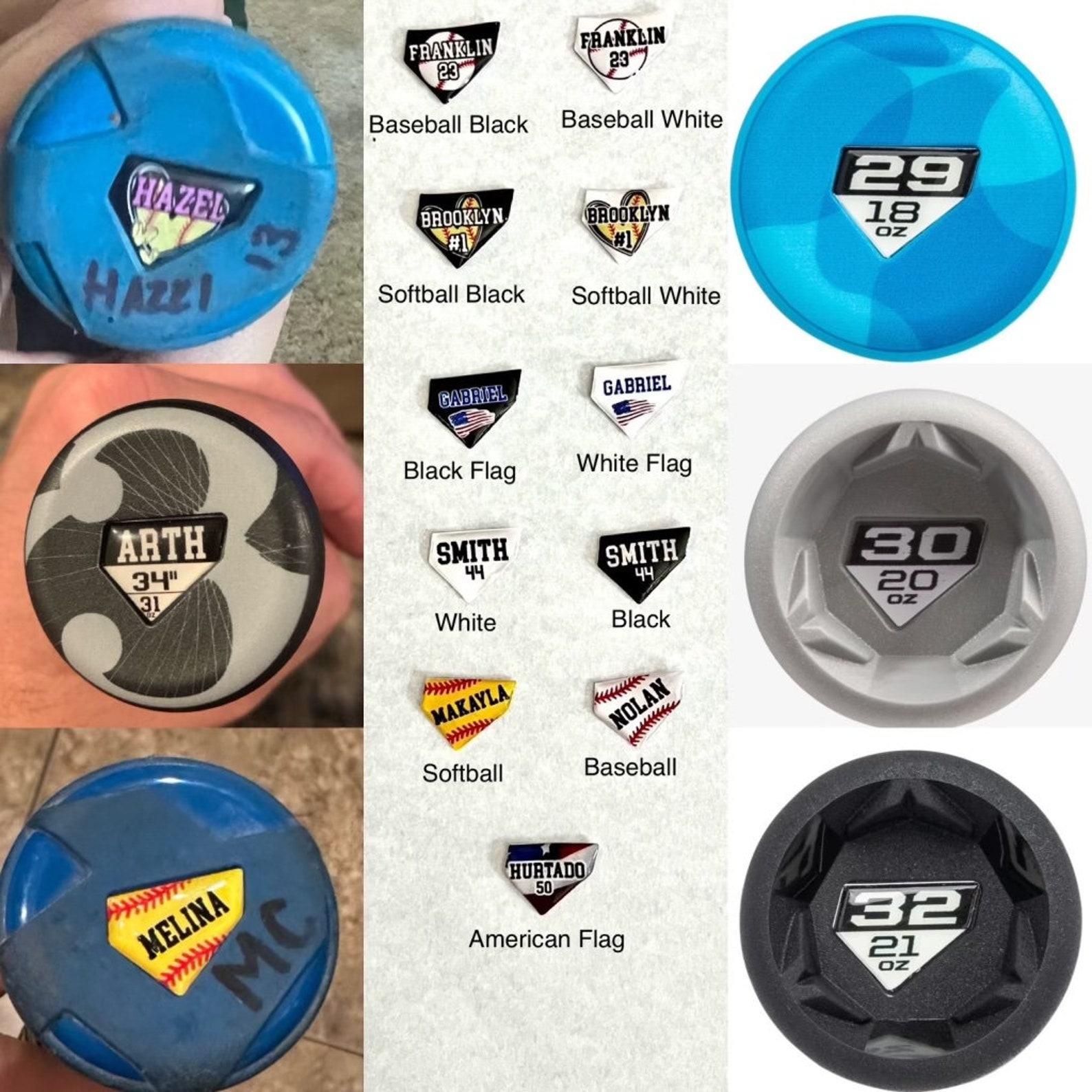 Personalized Bat Knob Decals Elevate Your Batting Game with Custom Style