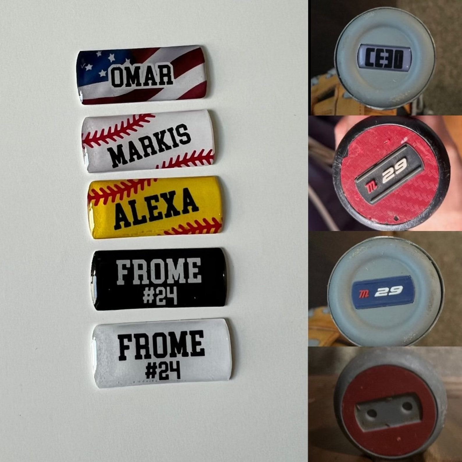 Personalized Bat Knob Decals Elevate Your Batting Game with Custom Style