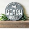 Personalized Beach House Sign Coastal Charm for Your Lakeside or Seaside Haven