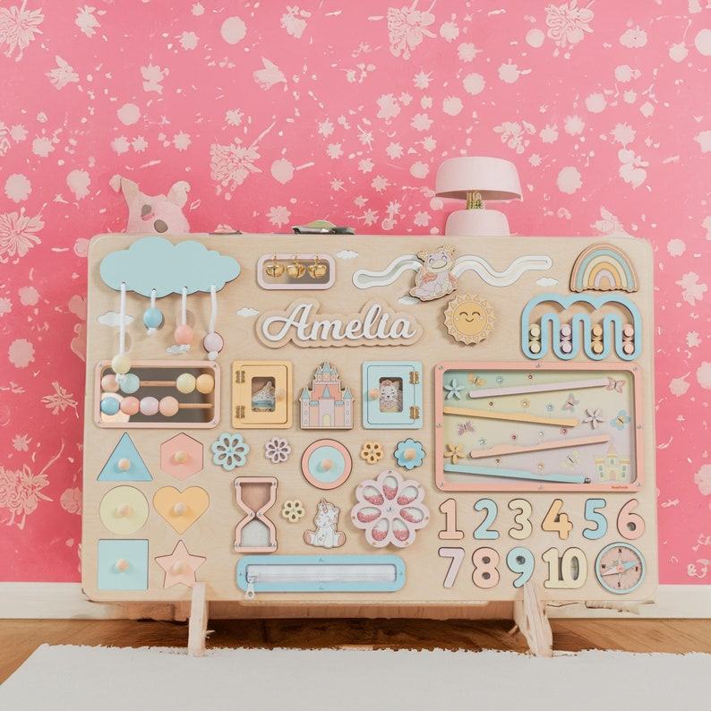 Personalized Big Busy Board Sensory Exploration and Learning for Curious Toddlers