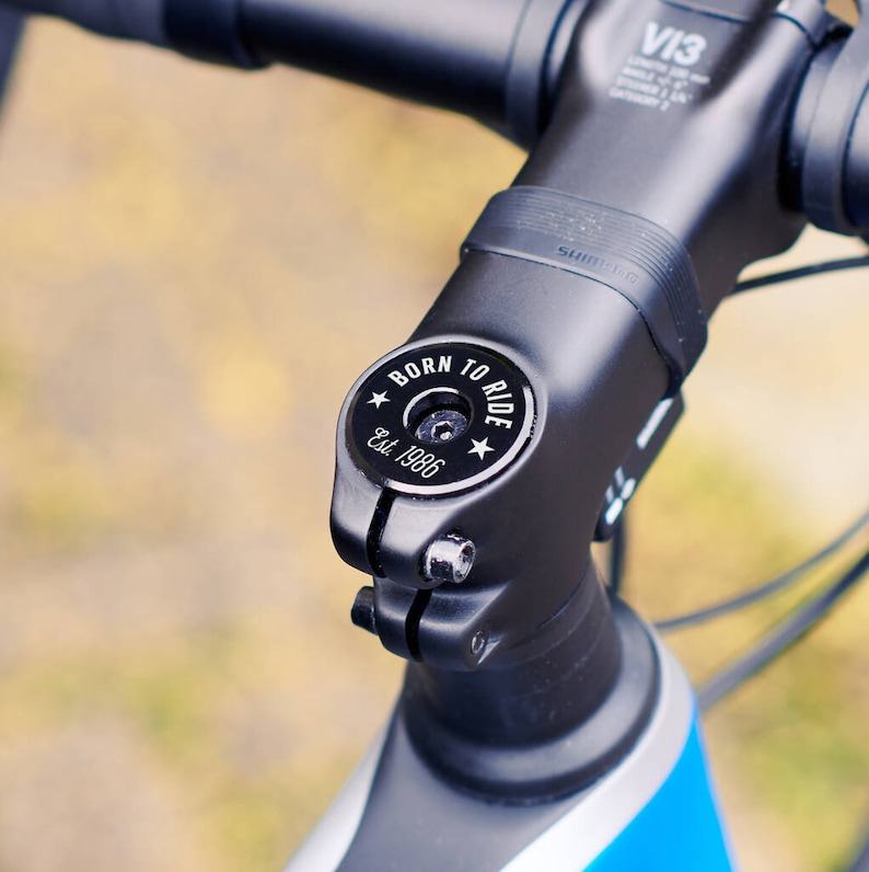 Personalized Bike Headset Cap Immortalize Your Ride with a Unique Date