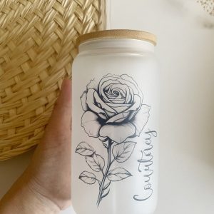 Personalized Birth Flower Birthday Item Box A Cherished Keepsake for Your Sister or Best Friend