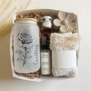 Personalized Birth Flower Birthday Item Box A Cherished Keepsake for Your Sister or Best Friend