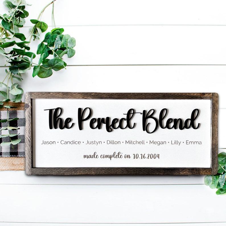 Personalized Blended Family Sign A Symbol of Love and Unity