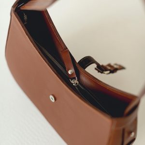 Personalized Boho Chic Elegant Brown Leather Summer Bag for Special Occasions