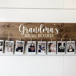 Personalized Brag Board Capture Cherished Memories for Grandparents and Moms