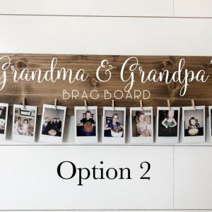 Personalized Brag Board Capture Cherished Memories for Grandparents and Moms