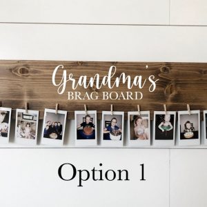 Personalized Brag Board Capture Cherished Memories for Grandparents and Moms