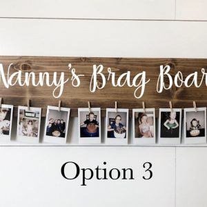 Personalized Brag Board Capture Cherished Memories for Grandparents and Moms