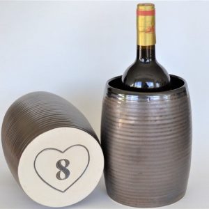 Personalized Bronze Pottery Wine Chiller A Timeless Anniversary Item