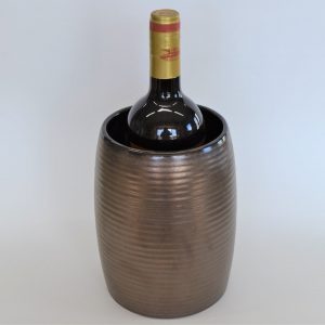 Personalized Bronze Pottery Wine Chiller A Timeless Anniversary Item