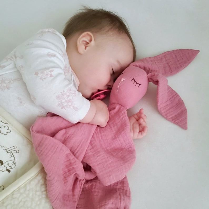 Personalized Bunny Comforter Snuggle Buddy for Sweet Dreams