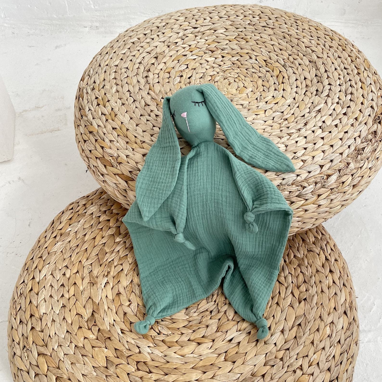 Personalized Bunny Comforter Snuggle Buddy for Sweet Dreams