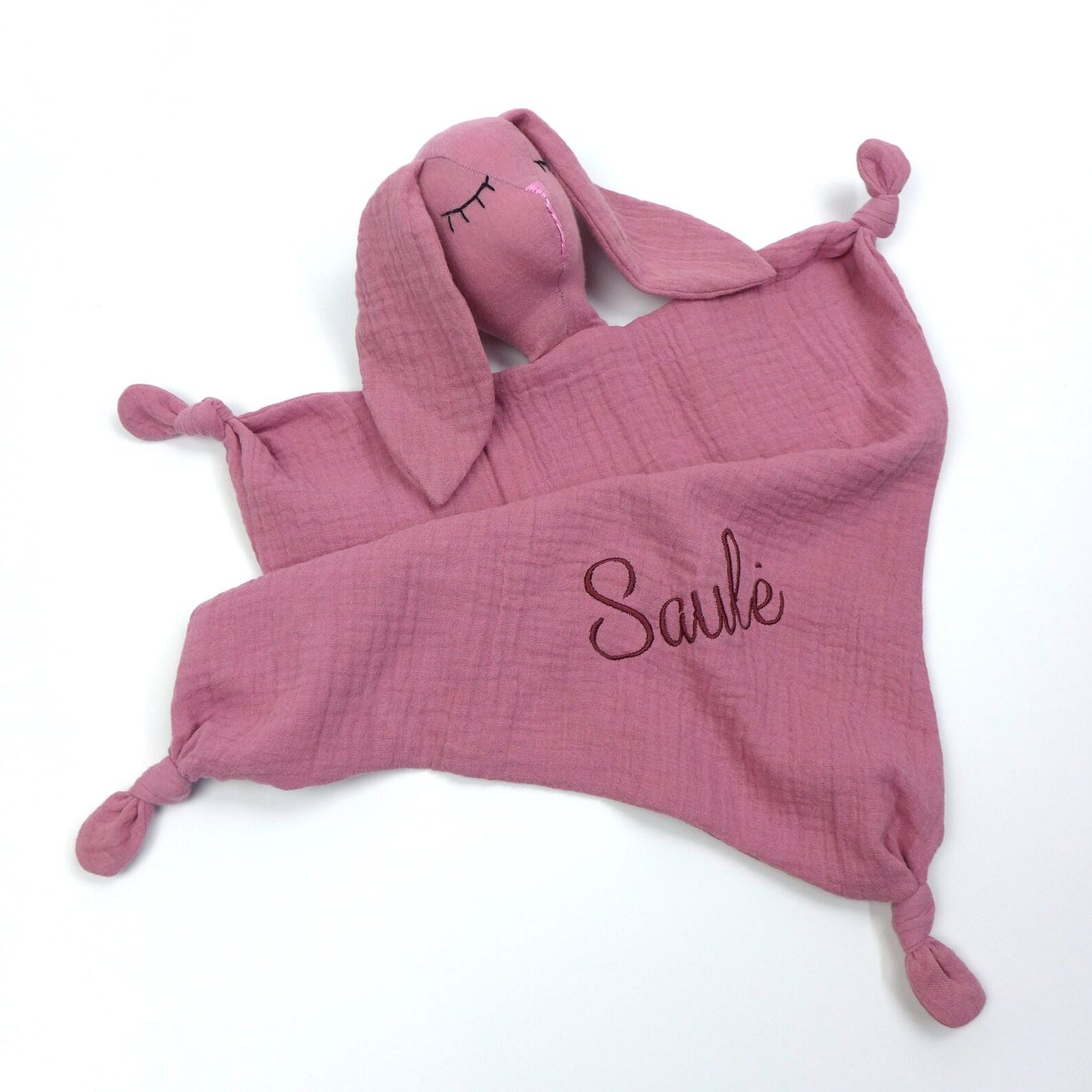 Personalized Bunny Comforter Snuggle Buddy for Sweet Dreams