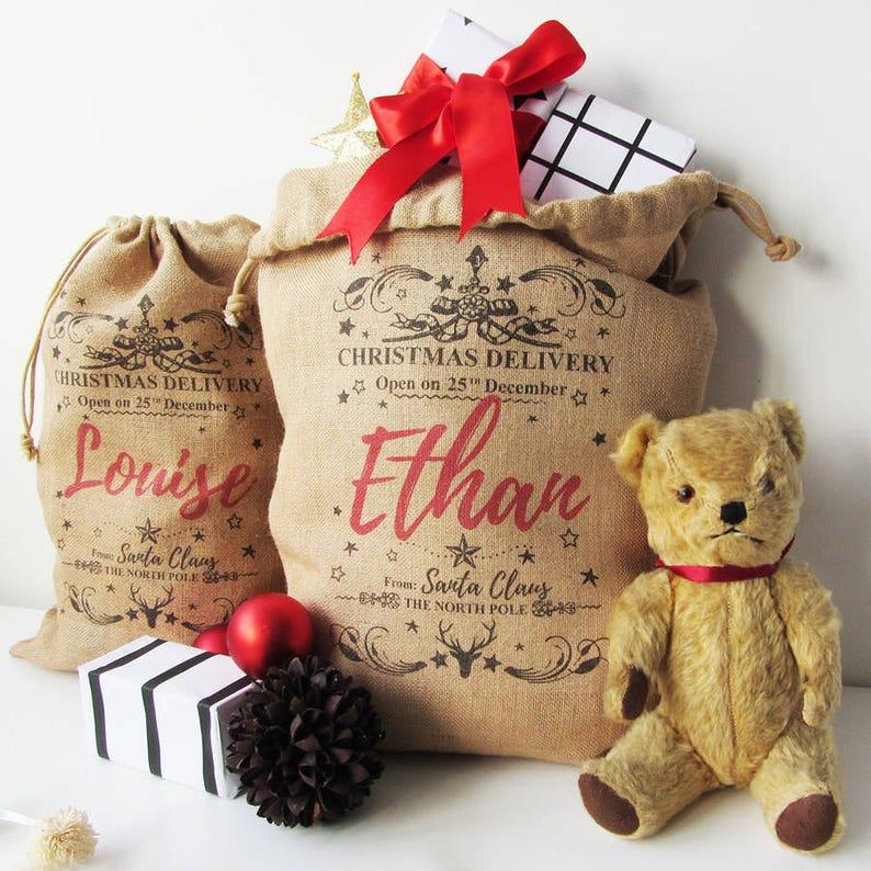 Personalized Burlap Christmas Sack Create a Festive Holiday Tradition