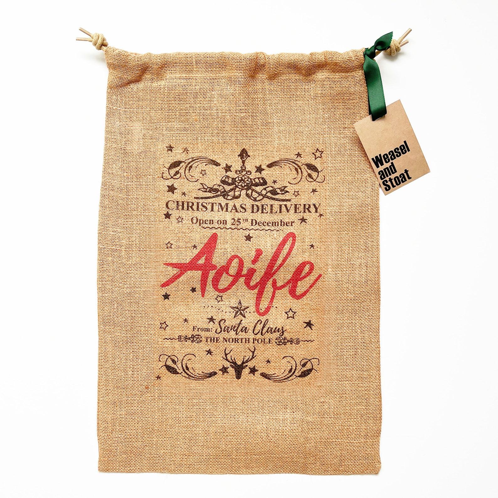 Personalized Burlap Christmas Sack Create a Festive Holiday Tradition
