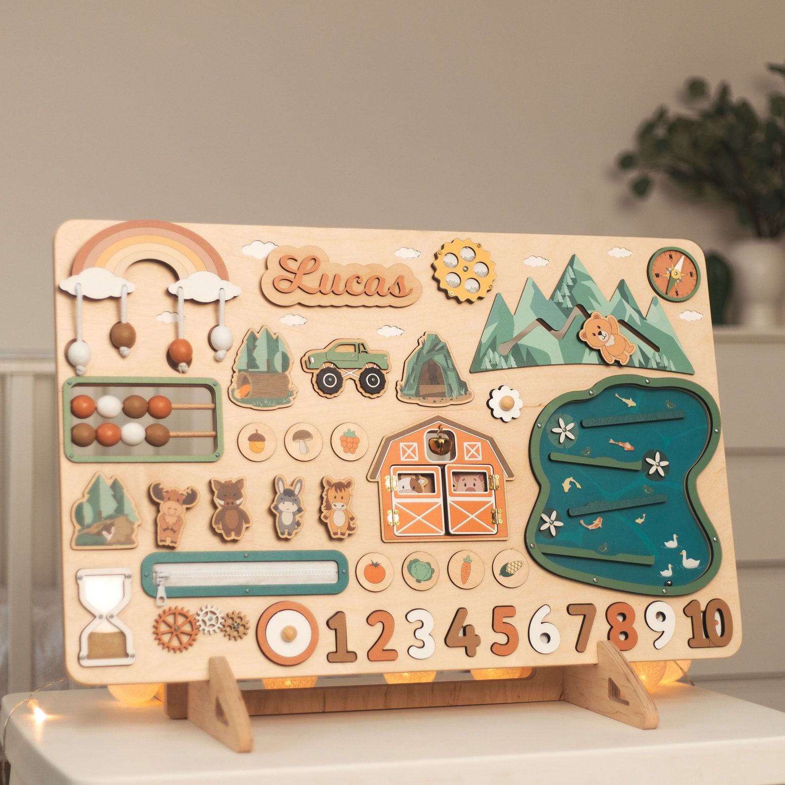Personalized Busy Board Engage Your Toddler’s Senses and Foster Early Learning