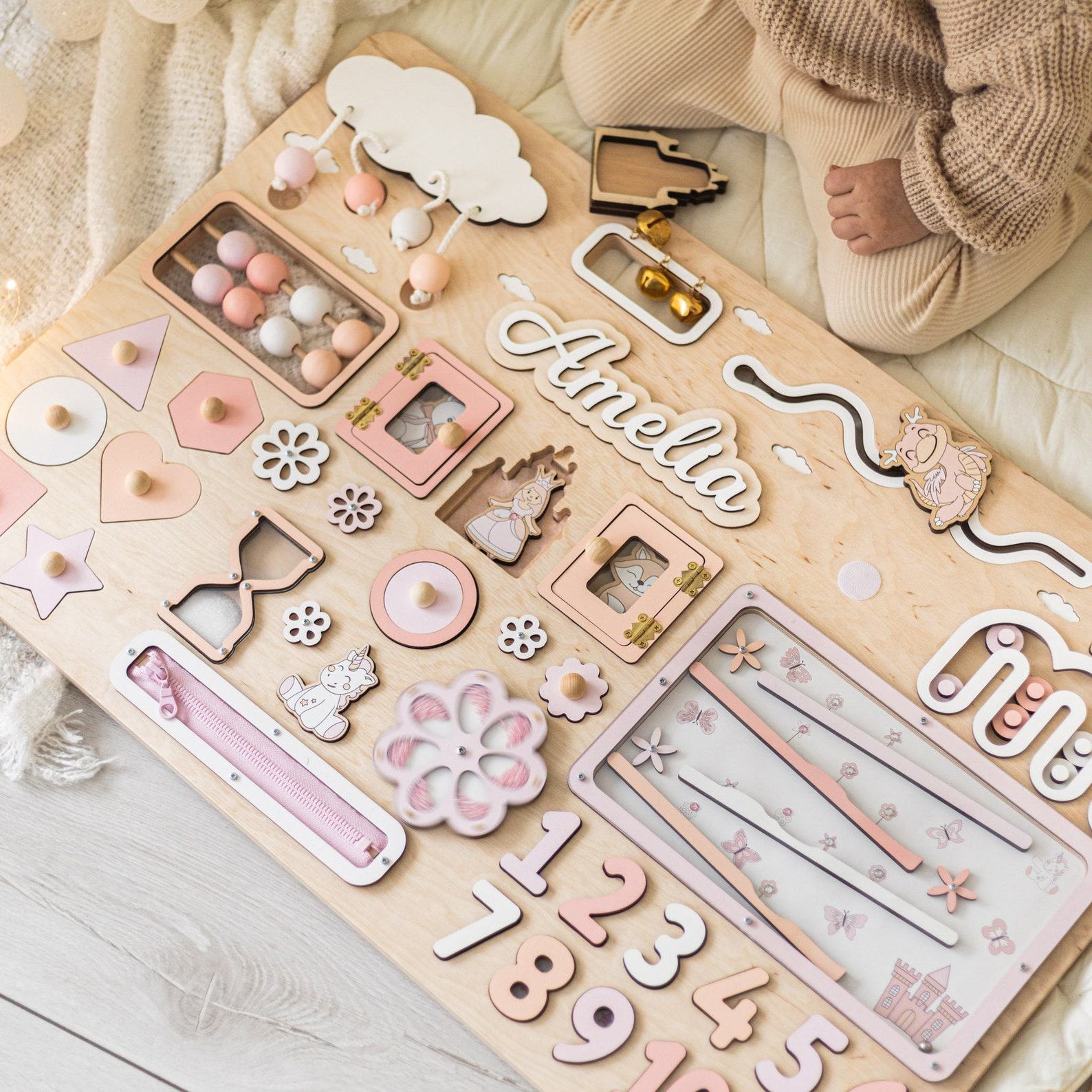 Personalized Busy Board Engage Your Toddler’s Senses and Foster Early Learning
