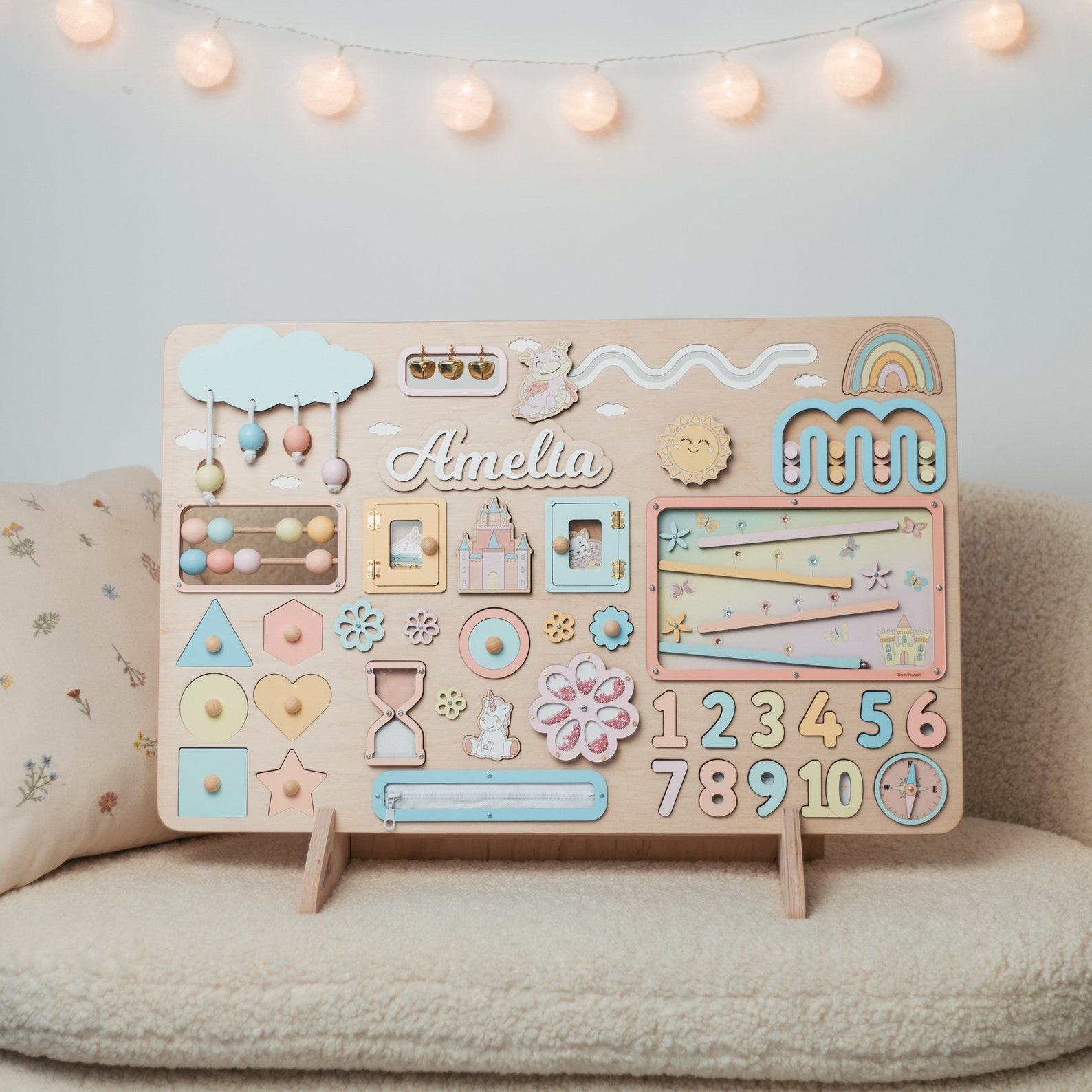 Personalized Busy Board Engage Your Toddler’s Senses and Foster Early Learning