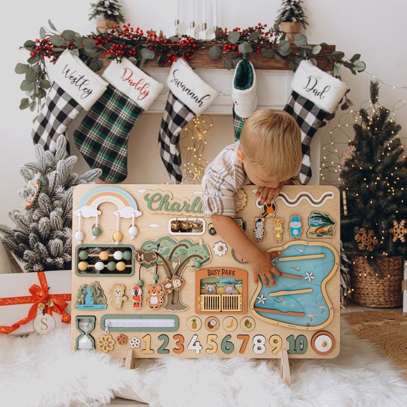 Personalized Busy Board Engage Your Toddler’s Senses and Foster Early Learning