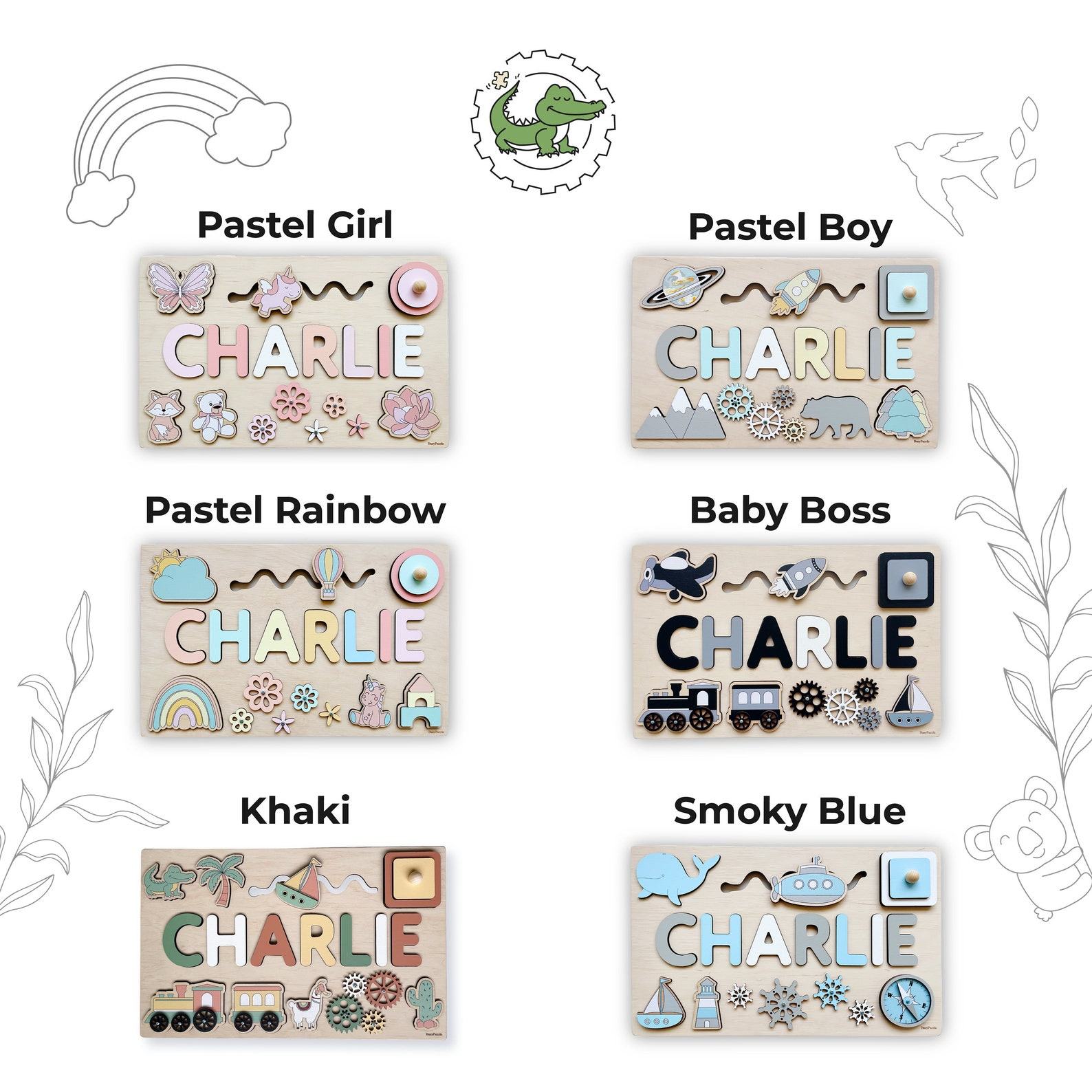 Personalized Busy Board for Toddler Girl – Montessori Toy, 1st Birthday & Christening Present