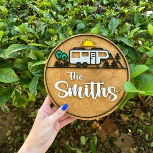 Personalized Camping Name Sign Create a Unique Touch for Your Campsite