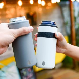 Personalized Can Cooler The Interesting  Bridal Item | Engraved 12oz Elemental Slim Can Cooler | Insulated Beverage Holder, Seltzer Can Cooler