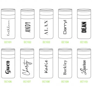 Personalized Can Cooler The Interesting  Bridal Item | Engraved 12oz Elemental Slim Can Cooler | Insulated Beverage Holder, Seltzer Can Cooler