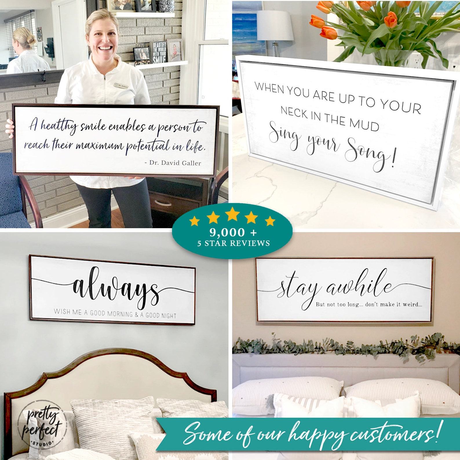 Personalized Canvas Quotes Create Your Own Custom Wall Art | Pretty Perfect Studio