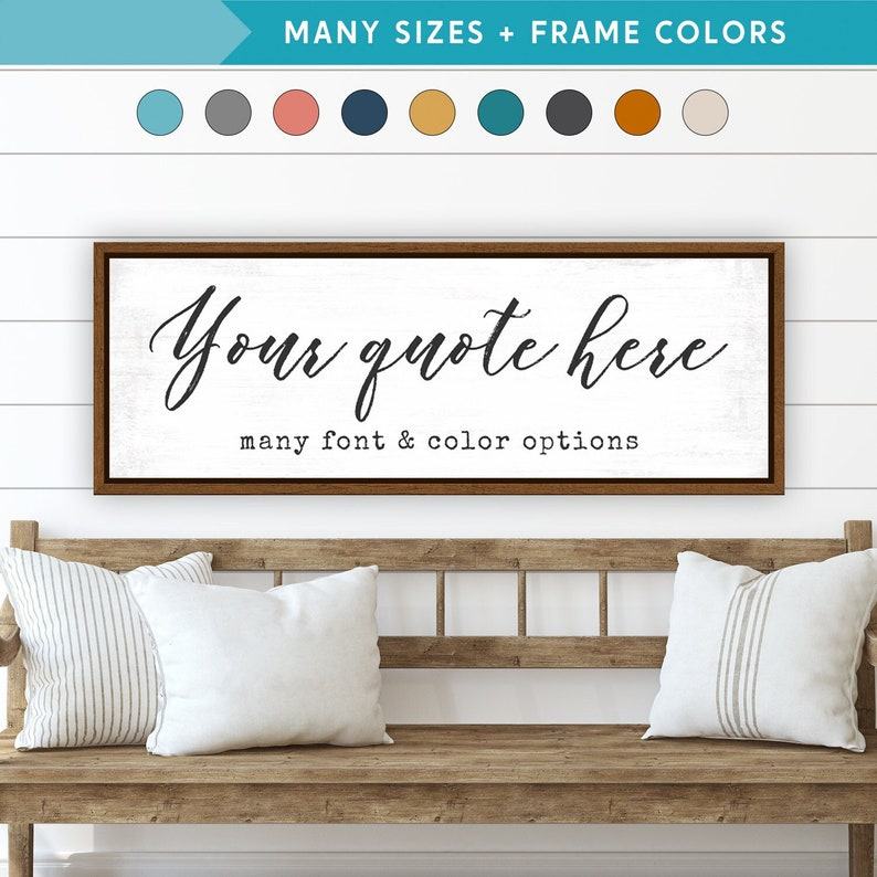 Personalized Canvas Quotes Create Your Own Custom Wall Art | Pretty Perfect Studio