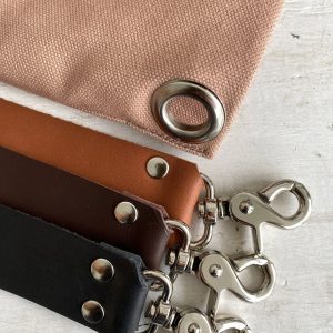 Personalized Canvas Tote Bag with Leather Strap A Timeless Item for Her