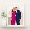 Personalized Cartoon Portrait Immortalize Your Love Story in a Captivating Canvas