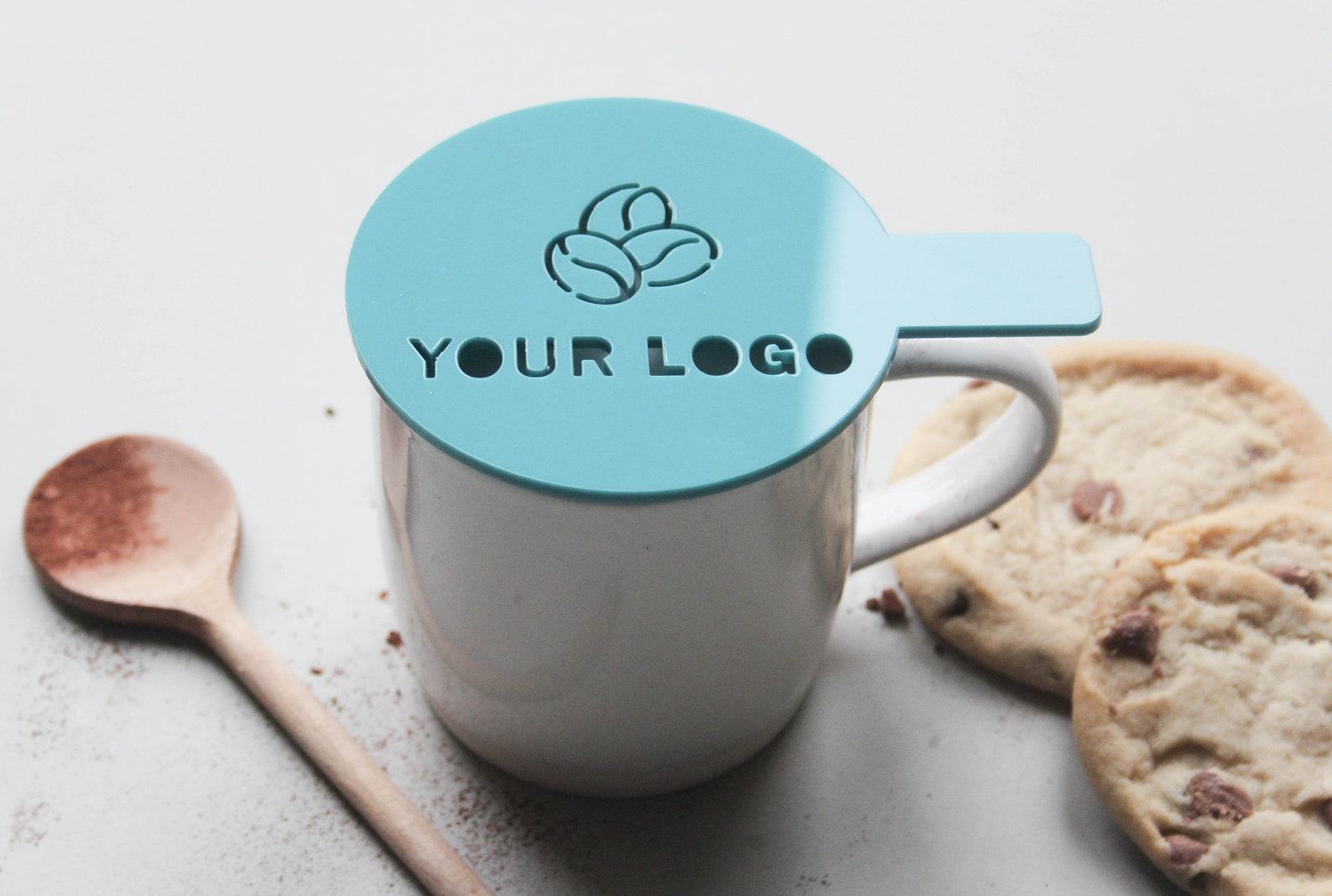 Personalized Coffee Stencil Elevate Your Coffee Art with Custom Logos and Designs - Image 3