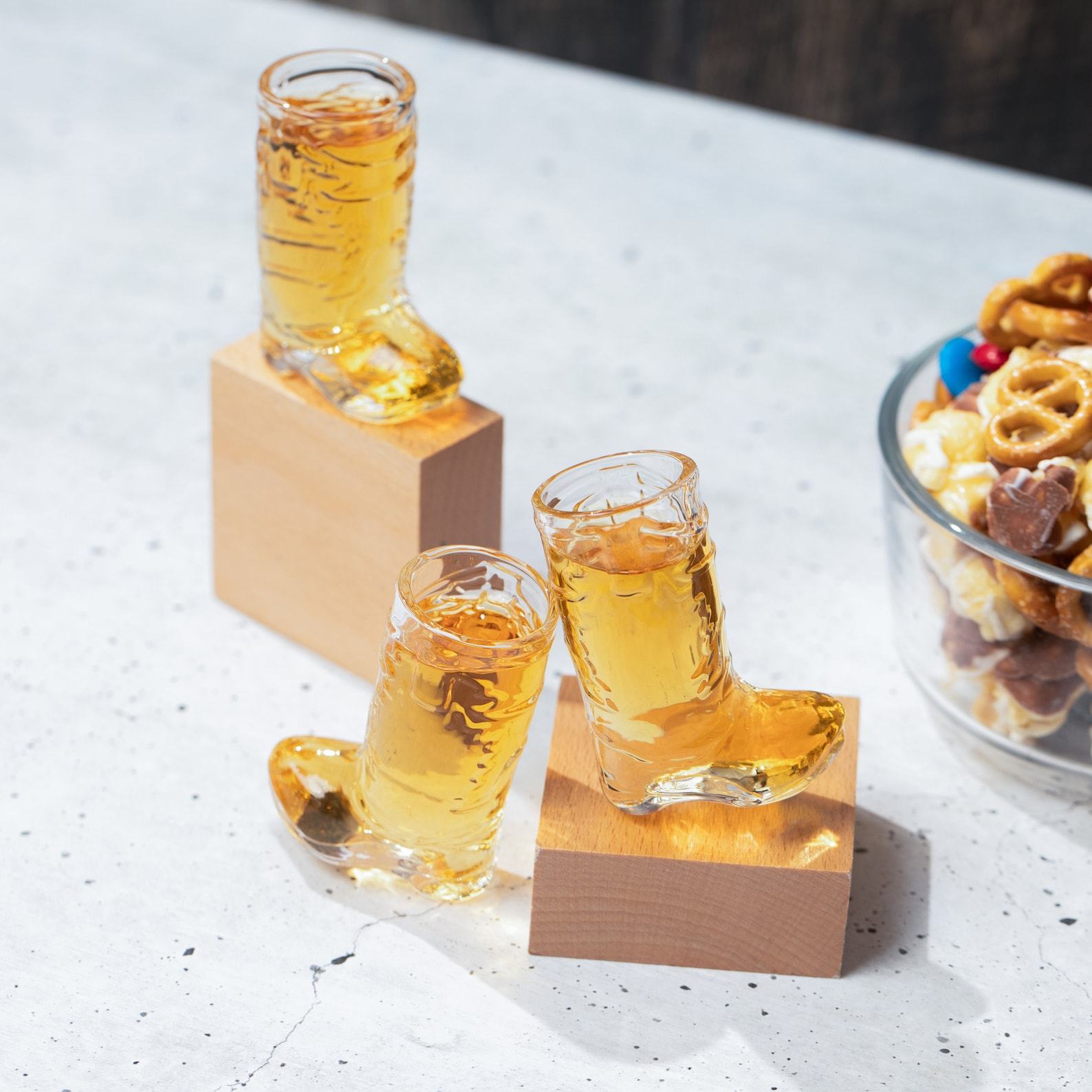 Personalized Cowboy Boot Shot Glass Set Lasso Your Party with Style