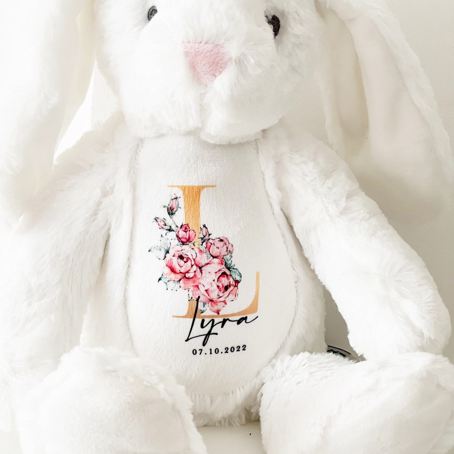 Personalized Cuddly Bunny The Perfect Keepsake for Your Little One