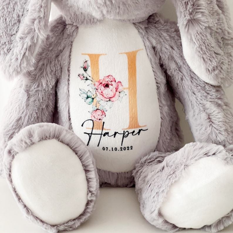 Personalized Cuddly Bunny The Perfect Keepsake for Your Little One