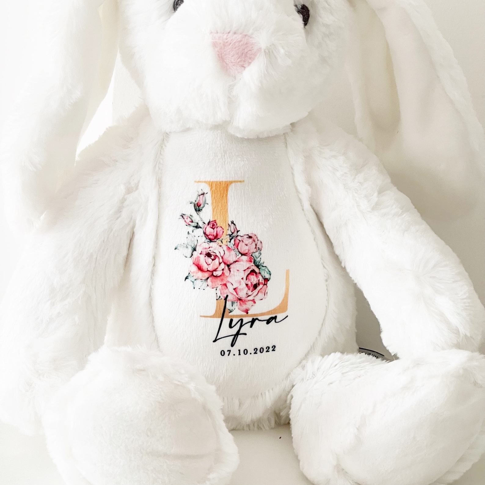 Personalized Cuddly Bunny The Perfect Keepsake for Your Little One