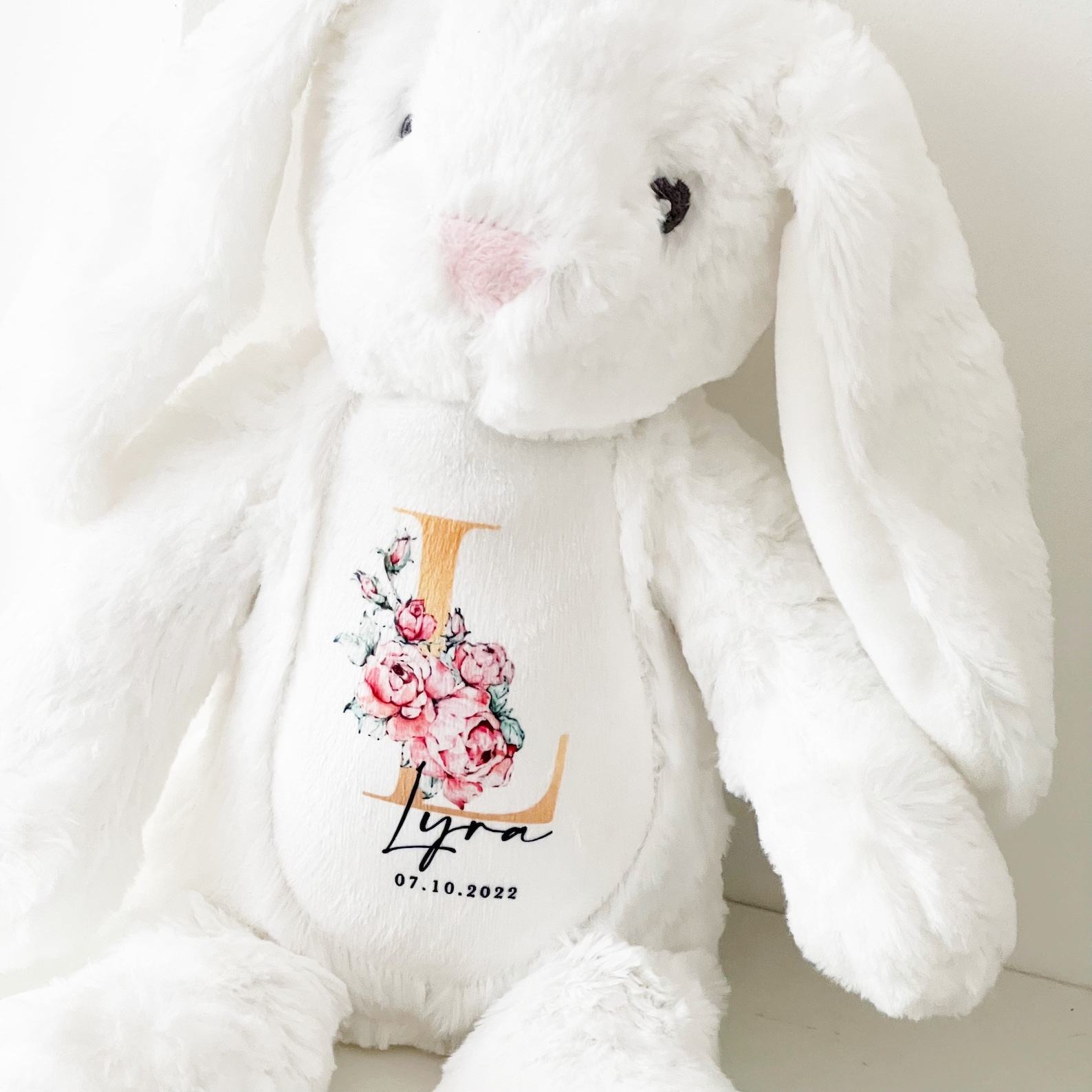 Personalized Cuddly Bunny The Perfect Keepsake for Your Little One